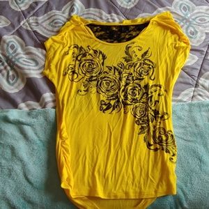 Flowy short sleeve printed shirt